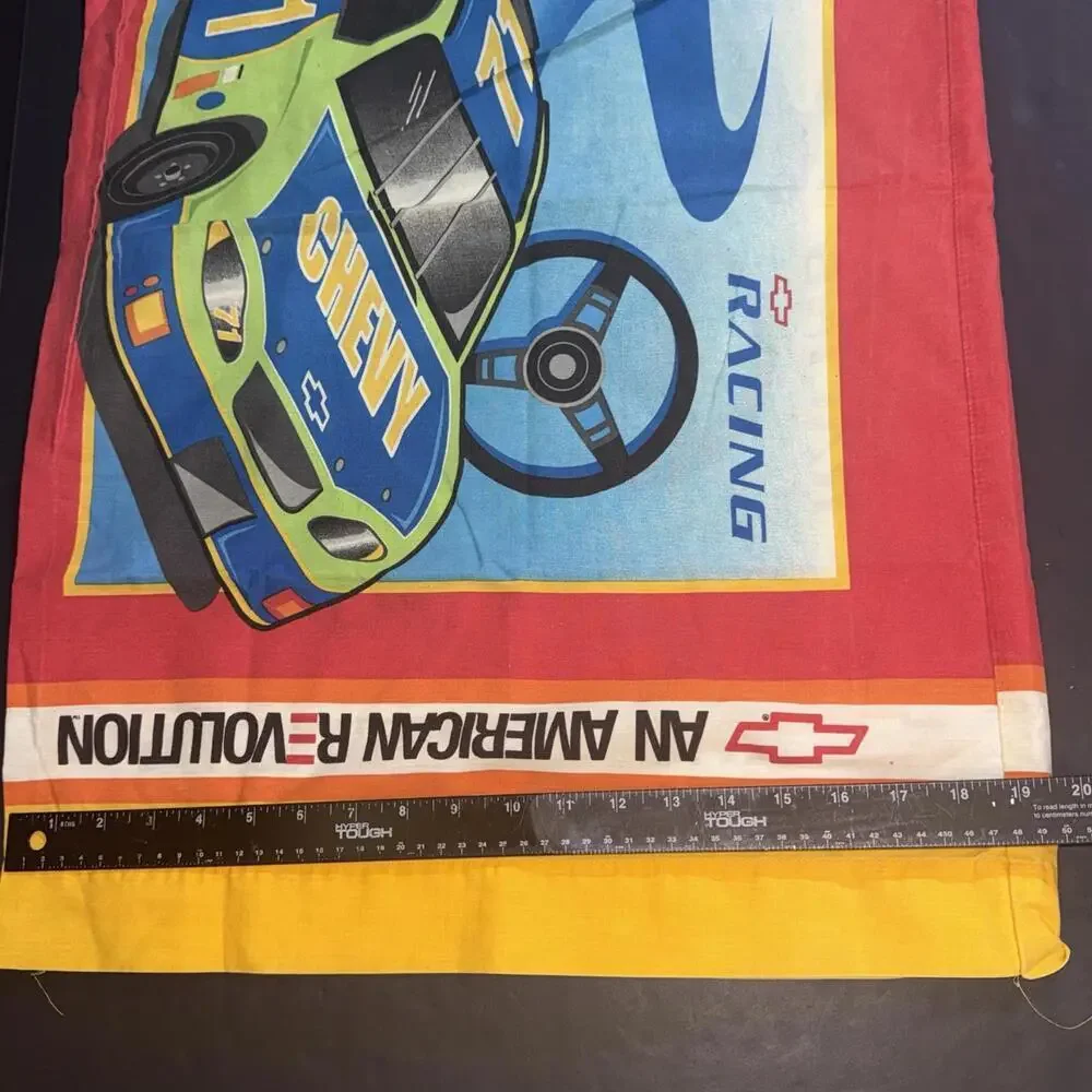 Vintage 80's Chevy Chevrolet‎ Racing Standard Pillow Case An American Revolution